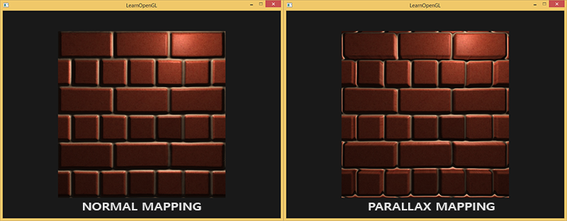 Image of parallax mapping in OpenGL